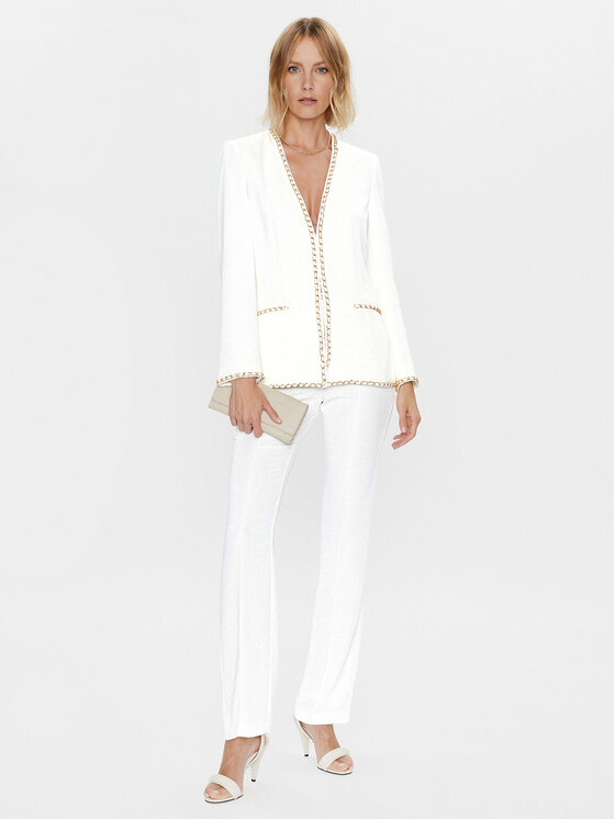 Marciano Guess Marciano Guess Pantaloni di tessuto Nausica 3GGB08 9630Z Bianco Regular Fit
