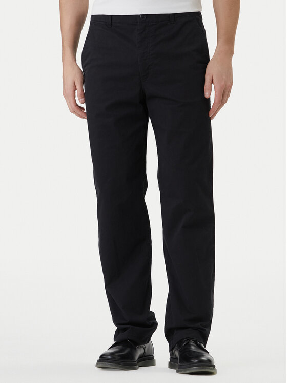 Calvin Klein Jeans Pantaloni chino 90s LV04RF619G Negru Straight Fit