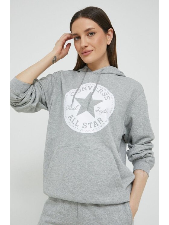 Converse Converse Bluza Chuck Taylor Szary Regular Fit