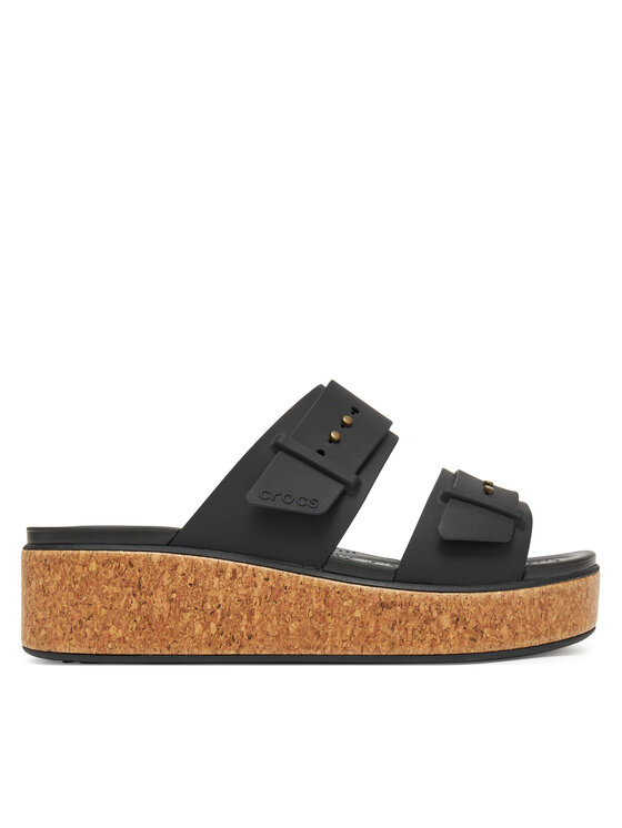 Şlapi Crocs Brooklyn Cork Buckle 211252 Negru