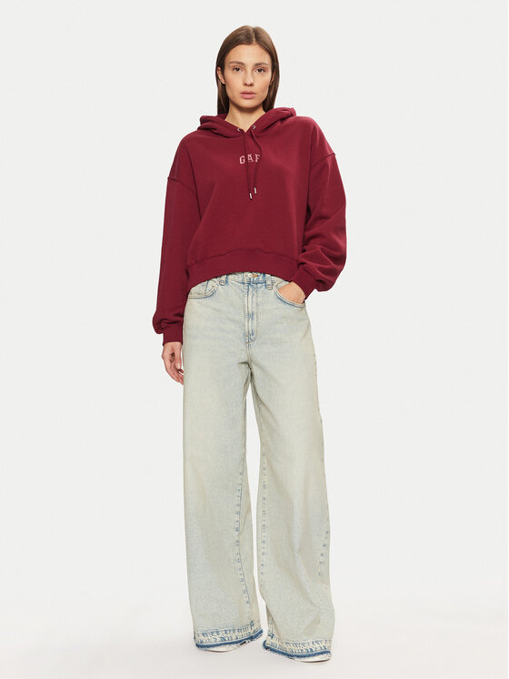 Gap Gap Bluză 588015-02 Roșu Relaxed Fit