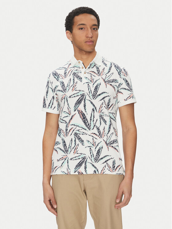 Tom Tailor Tom Tailor Polo 1045706 Biały Regular Fit