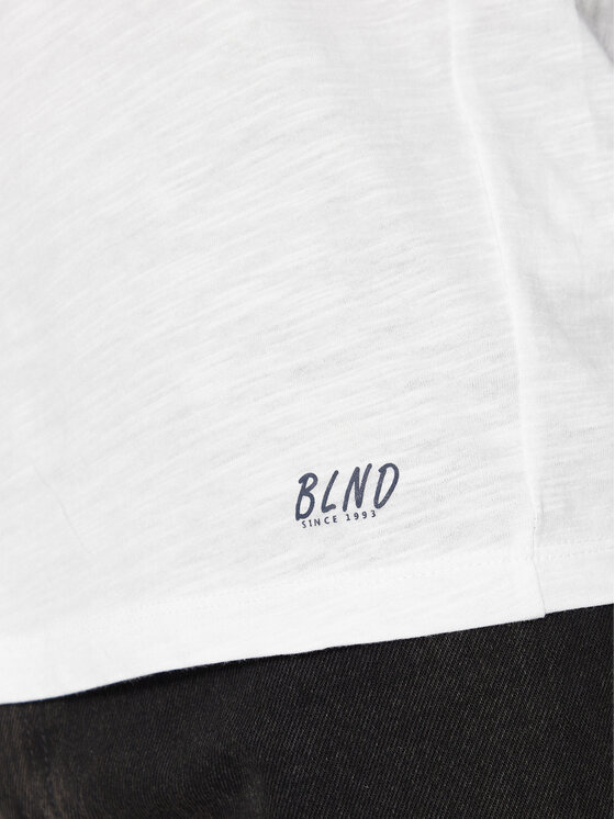 Blend Blend Longsleeve Nicolai 20703060 Biały Regular Fit