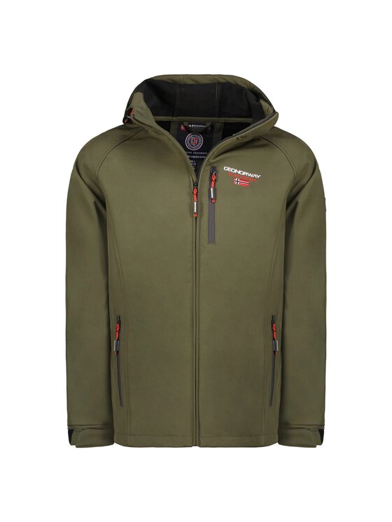Geographical Norway Geographical Norway Kurtka softshell WY1161H/GN-Kaki Zielony Regular Fit