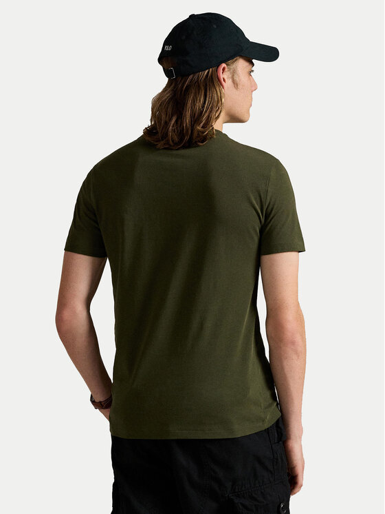 Polo Ralph Lauren Polo Ralph Lauren Majica 710671438180 Zelena Custom Slim Fit