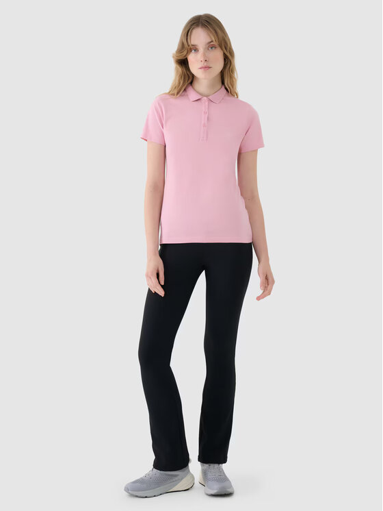 4F 4F Polo 4FWMM00TPTSF514-56S Różowy Slim Fit