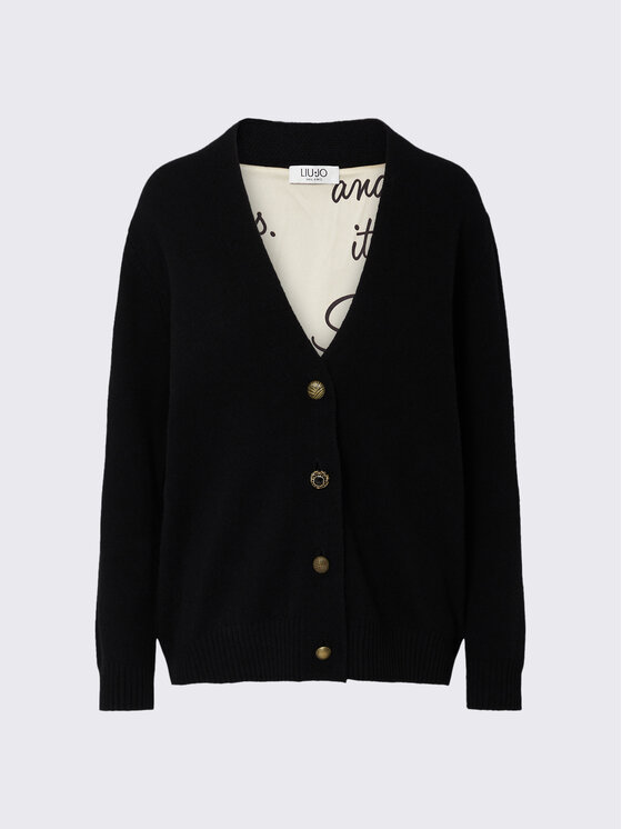 Liu Jo Liu Jo Cardigan WF6417MS009L9456 Nero Regular Fit
