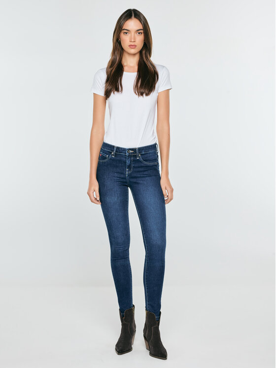BIG STAR BIG STAR Jeansy AMELA Niebieski Skin Fit