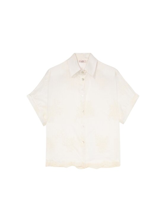Oltre Oltre Koszula 5007J000825N011 Biały Regular Fit