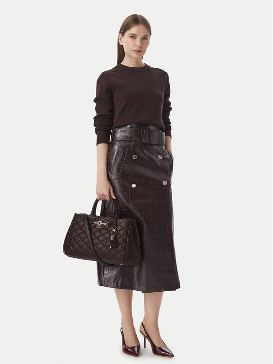 Guess Guess Torebka Frances HWQG22 41060 Brązowy ciemny
