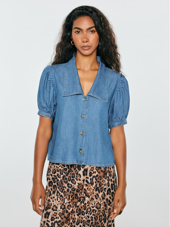 BIG STAR BIG STAR Koszula jeansowa JONES Niebieski Comfort Fit