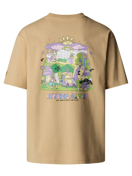 The North Face The North Face Marškinėliai Unisex Mountain Cleanup NF0A8C4D Smėlio Oversize