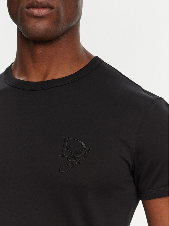 Dolce&Gabbana Dolce&Gabbana Тишърт G8RN8Z G7N4Q Черен Regular Fit