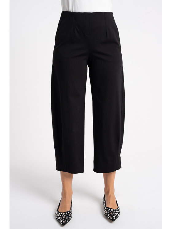 CLICK CLICK Spodnie materiałowe 30-359 S Czarny Wide Fit