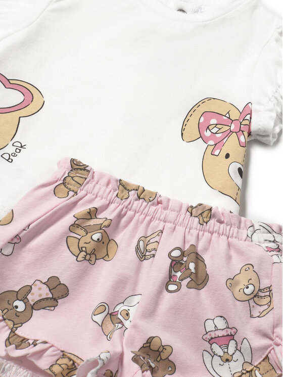 Mayoral Mayoral Set T-Shirt und Shorts 1256 Rosa Regular Fit