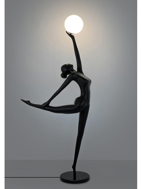 MIAhome MIAhome Lampa podłogowa HUMAN BALLERINA włókno szklane Czarny