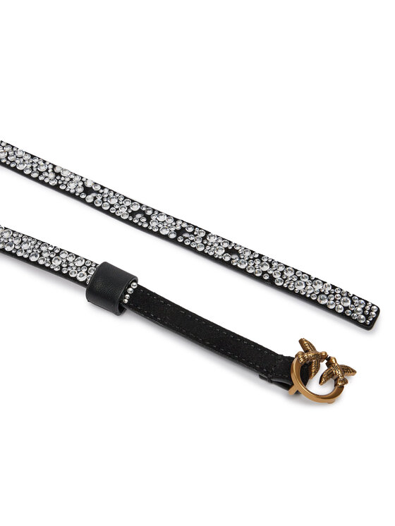 PINKO Pinko Dámsky opasok Love Berry H1 Belt PE 24 PLT01 102148 A159 Čierna