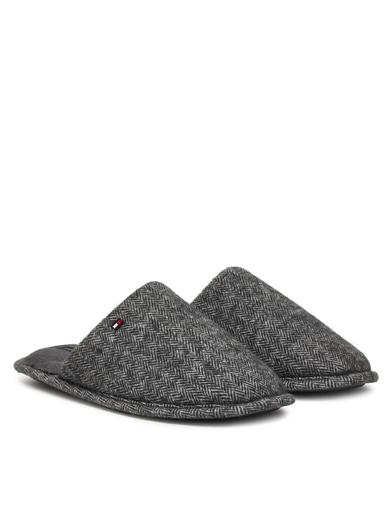 Tommy Hilfiger Tommy Hilfiger Copati Herringbone House Shoe FM0FM06018 Siva