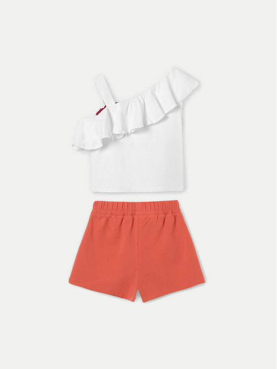 Mayoral Mayoral Set top i pantaloni scurti 6273 Portocaliu Regular Fit