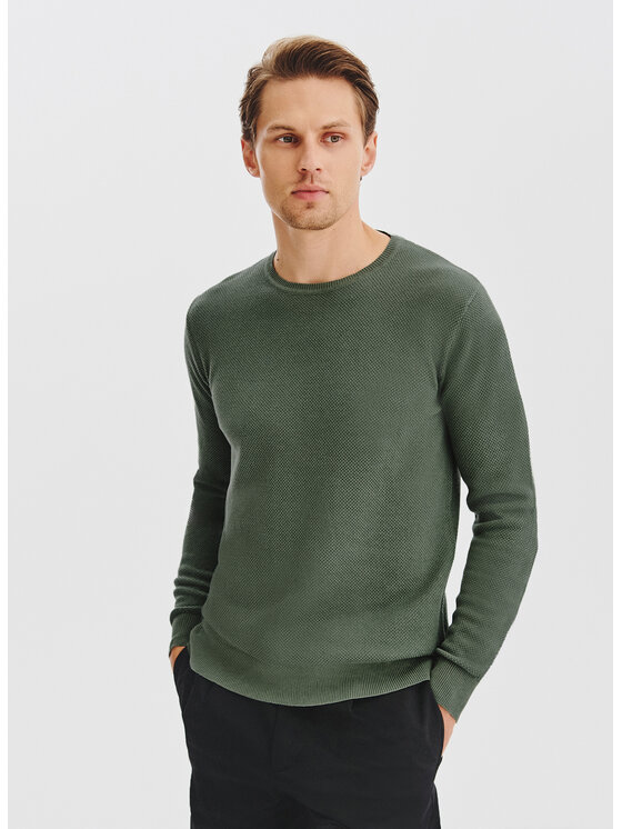 Pako Lorente Pako Lorente Sweter P25WF-2X-001 Zielony Classic Fit