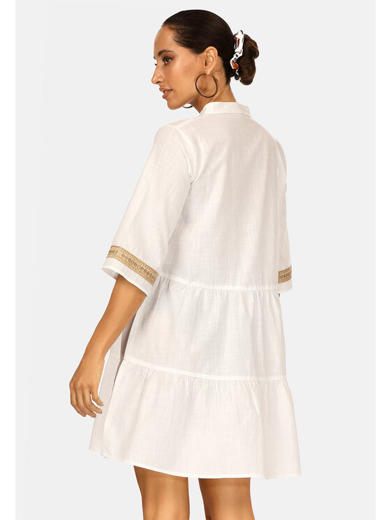 Feba Feba Vestito da spiaggia F225 Bianco