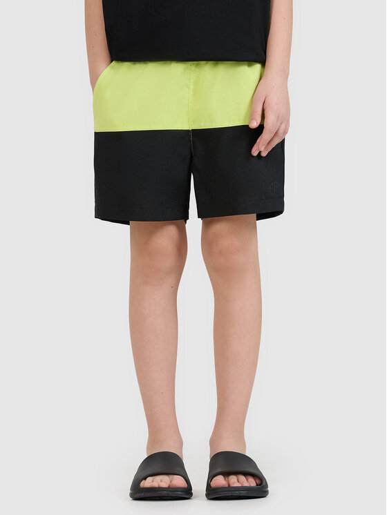 4F 4F Szorty sportowe VIBRANT WARMTH Zielony Regular Fit