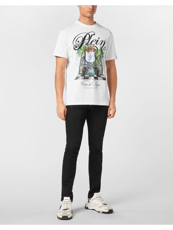 PHILIPP PLEIN PHILIPP PLEIN T-Shirt 24937 Biały Regular Fit