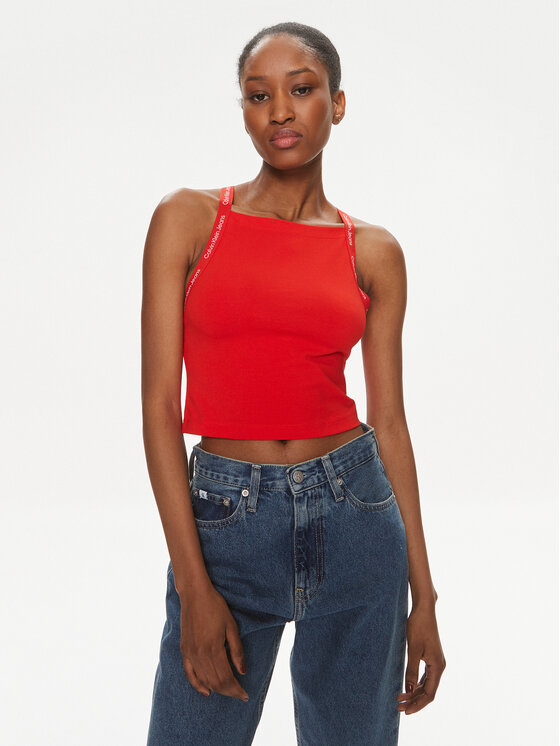 Top Calvin Klein Jeans, Größe XL Rot Logo J20J223110