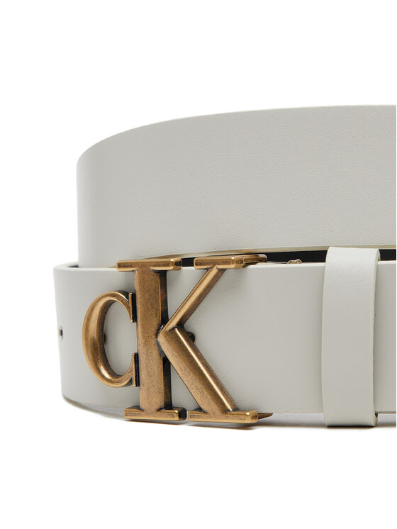 Calvin Klein Jeans Calvin Klein Jeans Жіночий ремінь Monogram Placque Buckle 30Mm LV04K7002G Білий