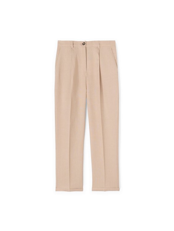 Motivi Motivi Pantaloni di tessuto P293Q003953N002 Écru Regular Fit