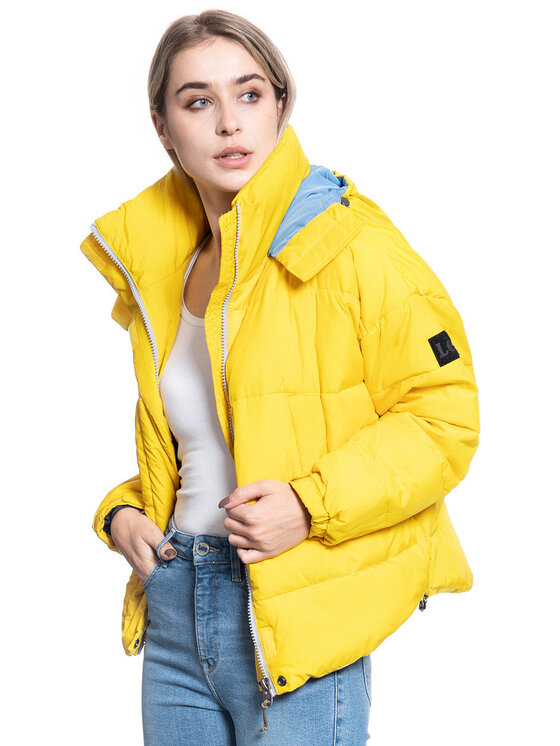 Kurtka damska Lee, Rozmiar S, Żółty, PUFFER JACKET