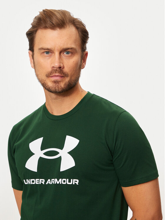 Under Armour Under Armour T-Shirt Ua Sportstyle Logo Update Ss 1382911 Zielony Loose Fit