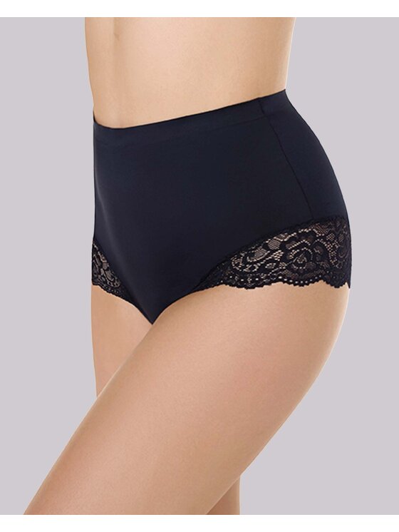 Poupée Marilyn Poupée Marilyn Figi klasyczne z wysokim stanem LACE SHINE Czarny