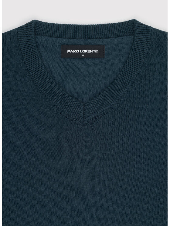 Pako Lorente Pako Lorente Sweter P26WN-2X-010 Zielony ciemny Straight Fit