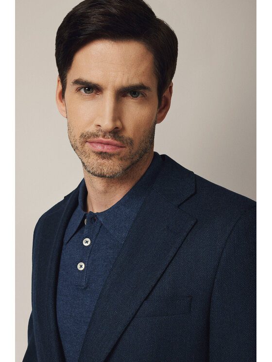 Lancerto Lancerto Marynarka Frascati MA073225000011 Granatowy Slim Fit