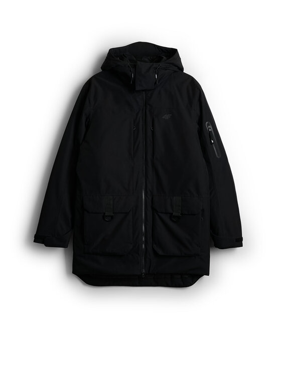 4F 4F Kurtka przejściowa URBAN COMMUTER Czarny Regular Fit