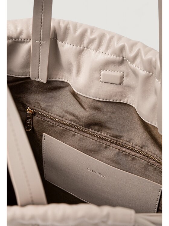 Calvin Klein Calvin Klein Borsetta DRAWSTRING TOTE Beige