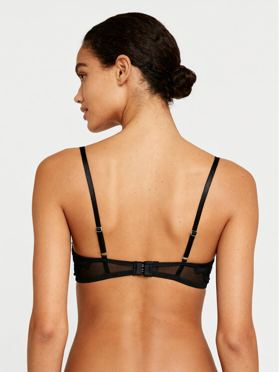 Hunkemöller Hunkemöller Nedrček s kostjo Ingrid 300469 Črna