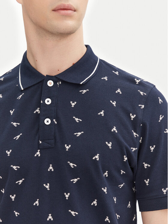 INDICODE INDICODE Polokošile Lobster 41-155 Tmavomodrá Regular Fit