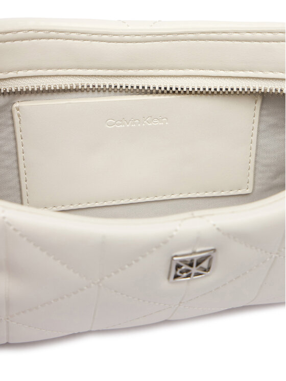 Calvin Klein Calvin Klein Käekott Quilted Sm Shoulder Bag LV04F3327G Valge