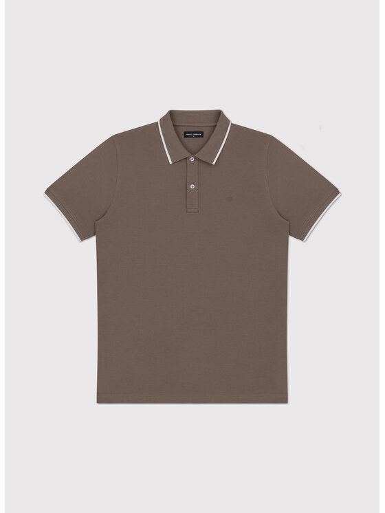 Pako Lorente Pako Lorente Polo P26WF-TX-002 Brązowy Classic Fit