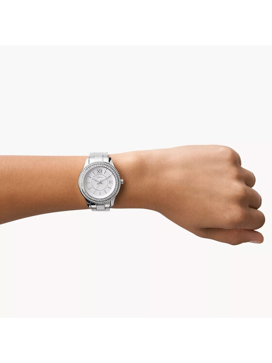 Fossil Fossil Zegarek ES5130 Srebrny