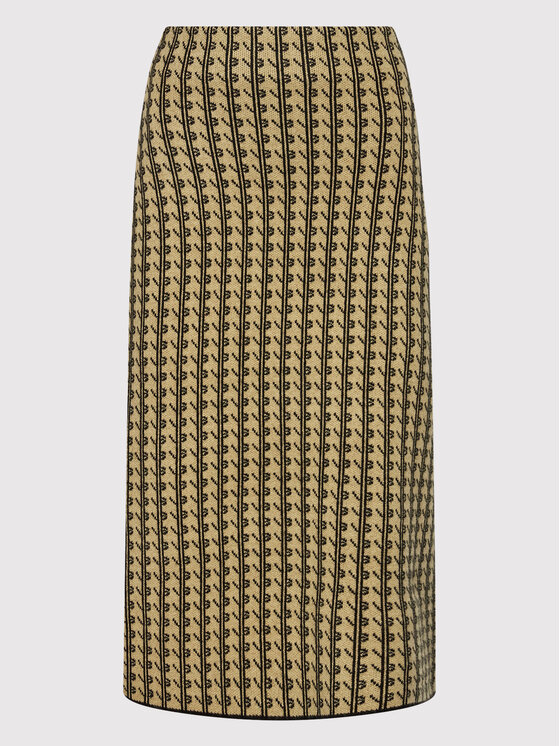 Victoria Victoria Beckham Victoria Victoria Beckham Пола тип молив 1322KSK003784A Бежов Slim Fit