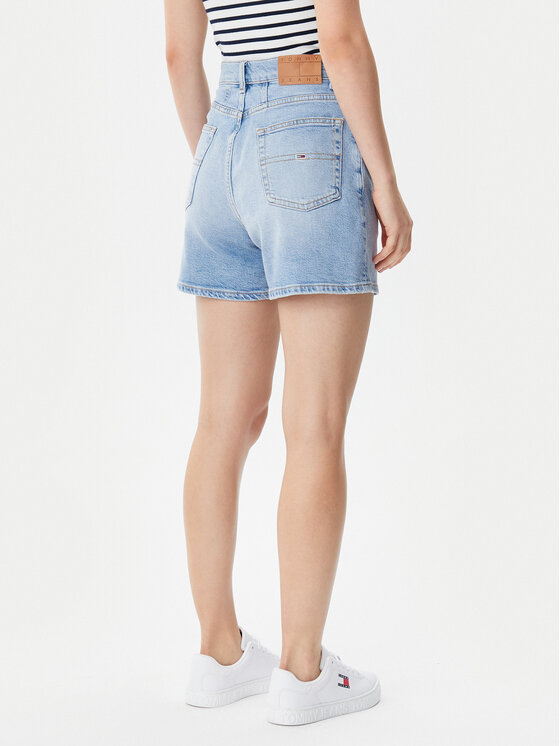 Tommy Jeans Tommy Jeans Džinsiniai šortai DW0DW20091 Mėlyna Mom Fit
