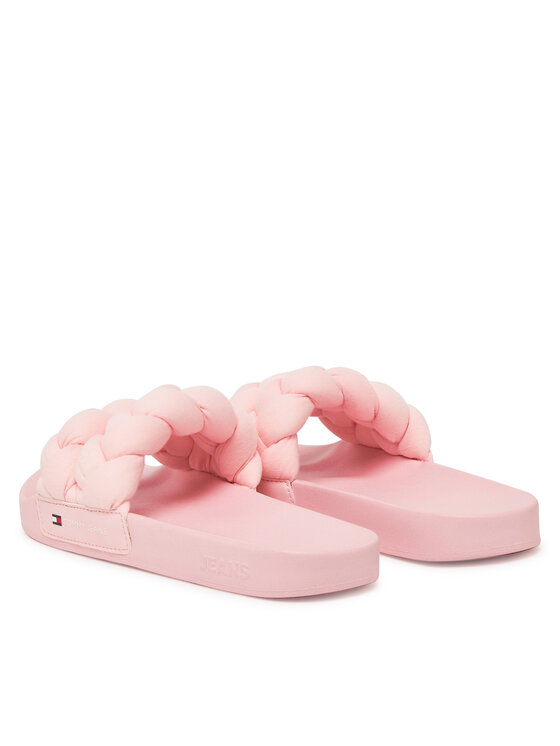 Tommy Jeans Tommy Jeans Natikače Tjw Braided Slide EN0EN02764 Ružičasta