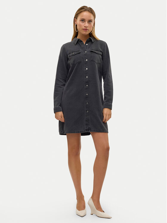 Vero Moda Vero Moda Джинсова сукня Jennie 10310968 Чорний Regular Fit