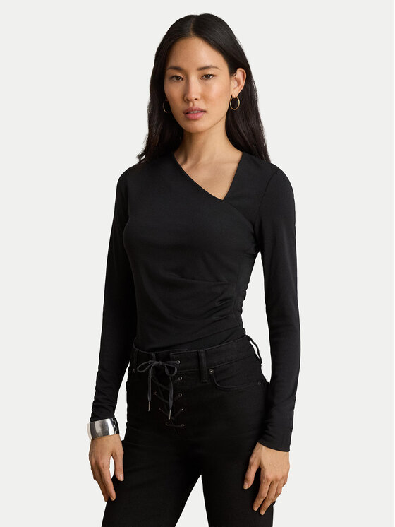 LAUREN RALPH LAUREN Bluză 200P13936001 Negru Regular Fit