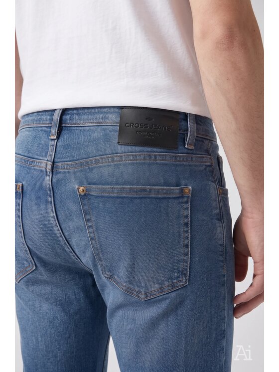 Cross Jeans Cross Jeans Jeansy E 161-532 Niebieski Straight Leg