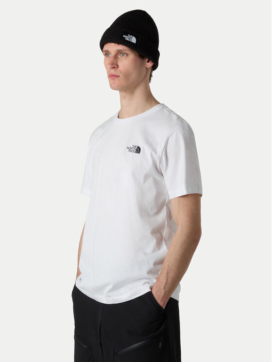 The North Face The North Face Tricou Vertical NF0A8EE7 Alb Regular Fit