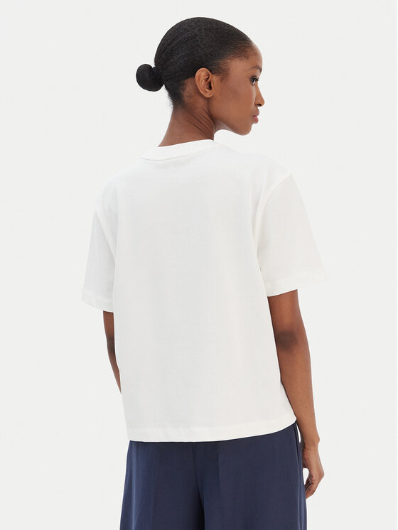 Tommy Hilfiger Tommy Hilfiger T-Shirt Script WW0WW47819 Εκρού Regular Fit